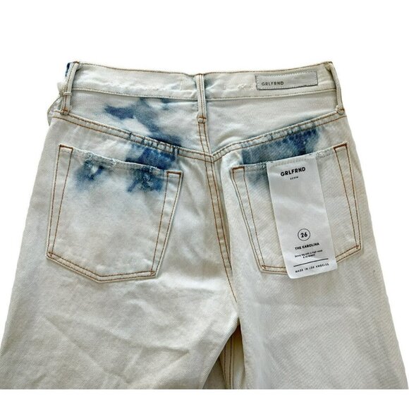 GRLFRND Karolina High Rise Skinny Raw Hem Jeans in Maggie May Sz 26 NWT - Picture 11 of 12